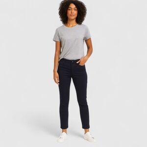 AG The Stevie Slim Straight Leg Ankle Dark Acadamia Preppy Denim Jean's Women's